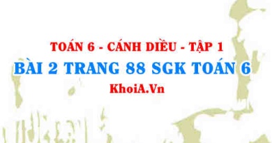 Bài 2 trang 88 SGK Toán 6 tập 1 Cánh Diều